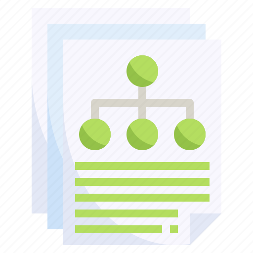 Hierarchy, structure, diagram, organization, document, report icon - Download on Iconfinder