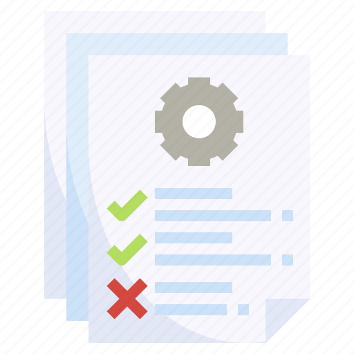 Maintenance, report, gear, technical, support, document icon - Download on Iconfinder