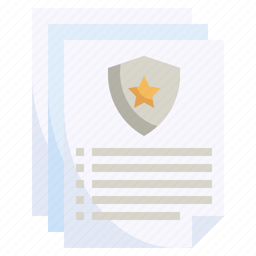 Police, file, requirement, report, badge, document icon - Download on Iconfinder