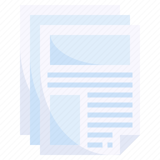 Report, journal, file, newspaper, communications icon - Download on Iconfinder