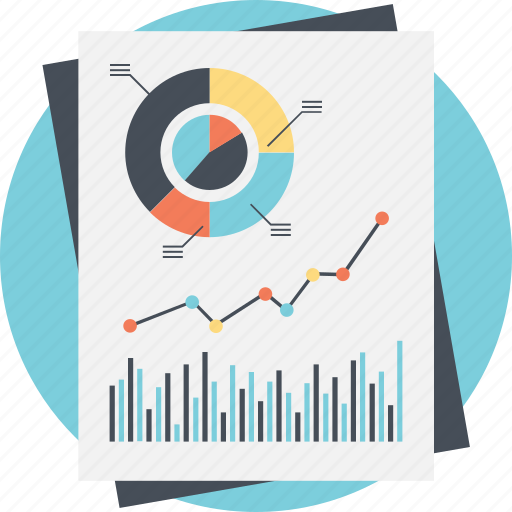 Business analysis, financial document, financial graph, graph analysis, market research icon - Download on Iconfinder