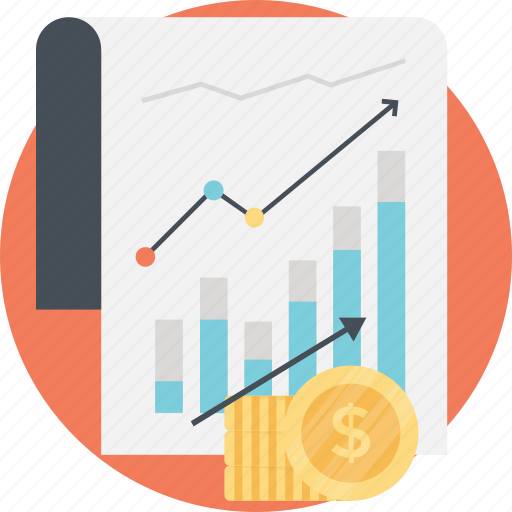 Barchart analysis, financial analytics, income growth report, income increase analysis, profit chart icon - Download on Iconfinder
