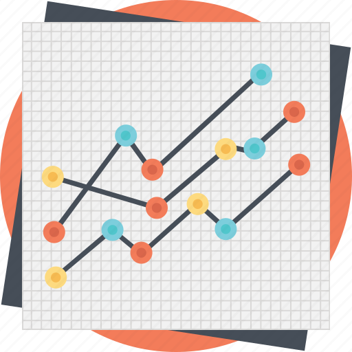 Business analytics, data distribution diagram, dot plot analysis, line graph analysis, statistical report icon - Download on Iconfinder