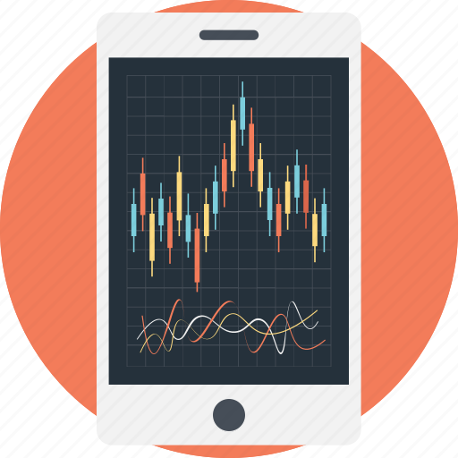 Candlestick chart, corporate index display, gain loss analysis, stock exchange graph, trading concept icon - Download on Iconfinder