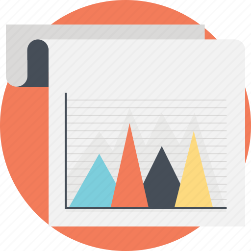 Finance analytics, marketing model, performance presentation, project report, triangular chart icon - Download on Iconfinder