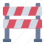 barrier, road, barricade, construction, block, security, rescue, protection, emergency 