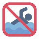 sea, signal, prohibited, security, protection, emergency, no swimming, not allowed