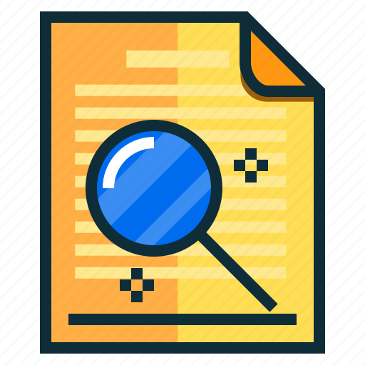 Documents, idea, magnifier, research, search icon - Download on Iconfinder