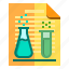 chemical, documents, idea, research 