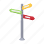 arrow, banner, column, direction, object, pointer 