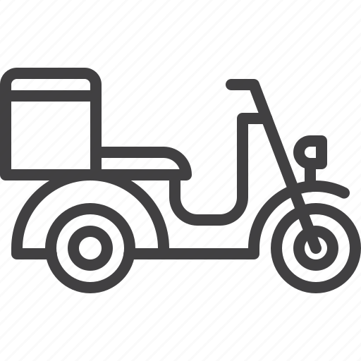 Delivery, fast, food, scooter icon - Download on Iconfinder