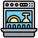 appliance, dishwasher, electronic, kitchen, machine