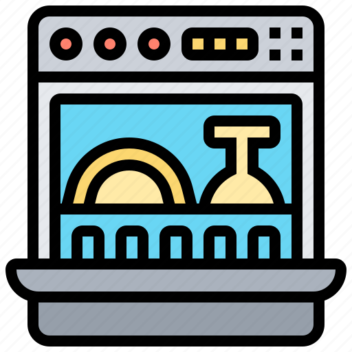Appliance, dishwasher, electronic, kitchen, machine icon - Download on Iconfinder