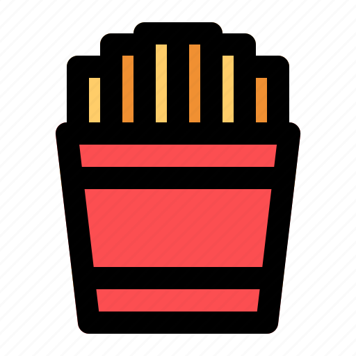 Food, restaurant, fried fries icon - Download on Iconfinder
