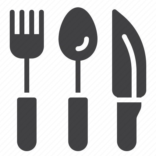 Cutlery, fork, spoon, knife icon - Download on Iconfinder