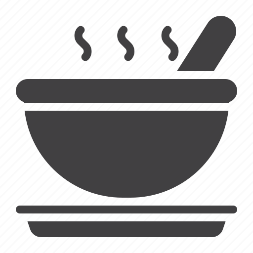 Soup, bowl, hot, spoon icon - Download on Iconfinder
