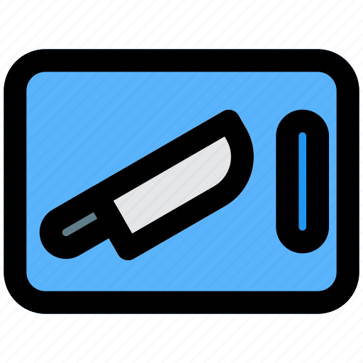 Knife, chopping board, kitchen, restaurant icon - Download on Iconfinder