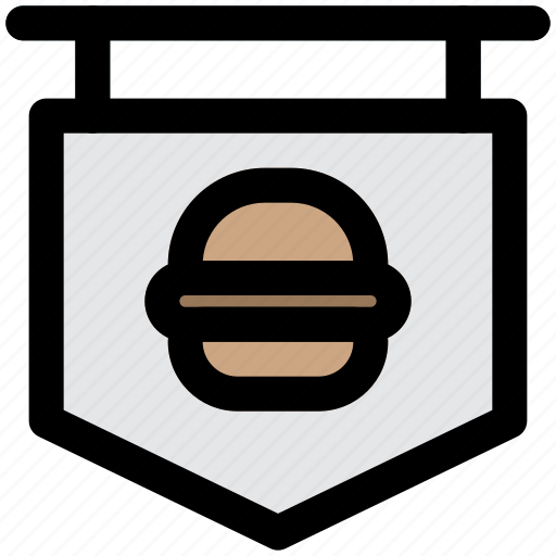 Restaurant, sign, burger, fast food icon - Download on Iconfinder