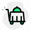 trolley, restaurant, cart, food