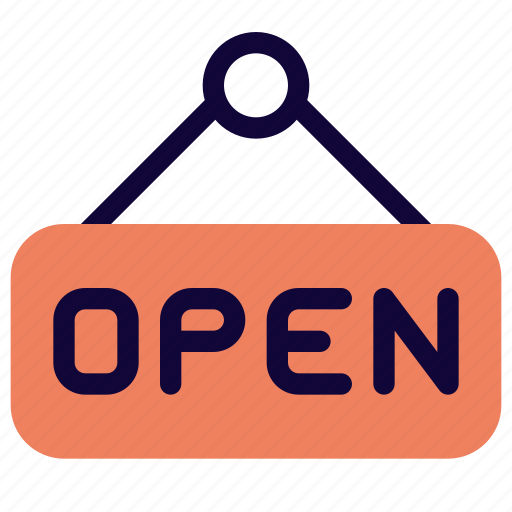 Open, sign, restaurant, food icon - Download on Iconfinder