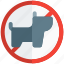 pictogram, restaurant, forbidden, no animal 