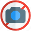 pictogram, restaurant, no camera, banned 