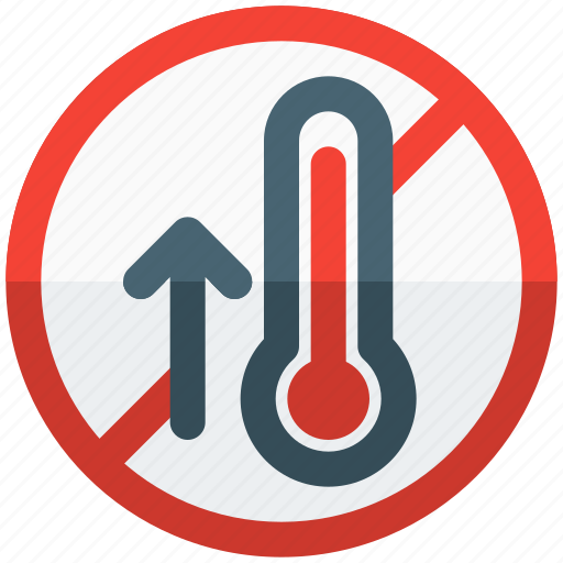 Temperature, pictogram, restaurant, banned, arrow icon - Download on Iconfinder