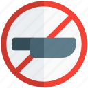 knife, pictogram, restaurant, banned, forbidden, prohibited