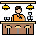bar, counter, cocktail, drink, nightclub