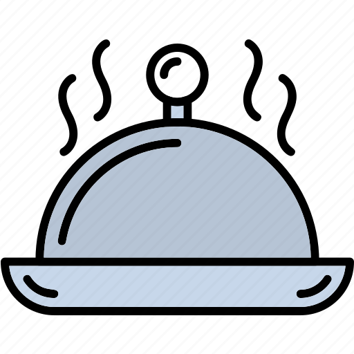 Serving, dish, dinner, food, hot, lunch, tray icon - Download on Iconfinder