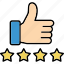 thumbs, up, good, review, rating, like 
