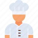 chef, avatar, man, cook, food, restaurant