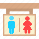 wc, boy, building, navigation, girl, man, toilet, woman