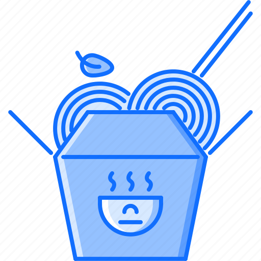 Box, food, noodles, restaurant, sticks icon - Download on Iconfinder