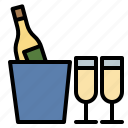 champagne, congratulation, drink, restaurant