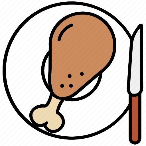 Chicken, food, fried, meal, meat, drumstick, crunchy icon - Download on Iconfinder