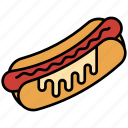 barbecue, bbq, hot dog, sausage, food, restaurant, junk