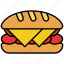 burger, sandwich, breakfast, food, cheese, snack, lunch 