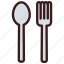 cutlery, fork, meal, spoon 
