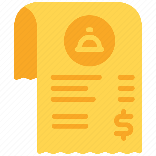 Bill, food, money, invoice, payment, restaurant icon - Download on Iconfinder