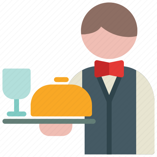 Waiter, service, meal, eat, restaurant, butler icon - Download on Iconfinder
