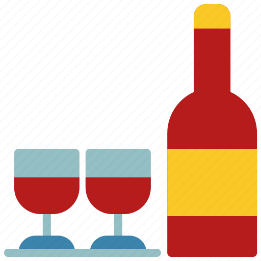 Wine, bottle, glass, restaurant, drink icon - Download on Iconfinder