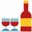wine, bottle, glass, restaurant, drink 
