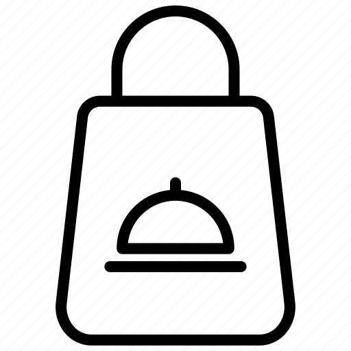 Shopping, bag, shopper, food, cloche icon - Download on Iconfinder