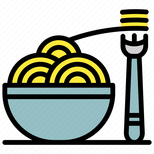 Noodle, spaghetti, pasta, fork, bowl, ramen, restaurant icon - Download on Iconfinder