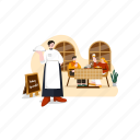 waiter, waitress, server, chef, fast food, barista, line cook, cafeteria, staff manager 