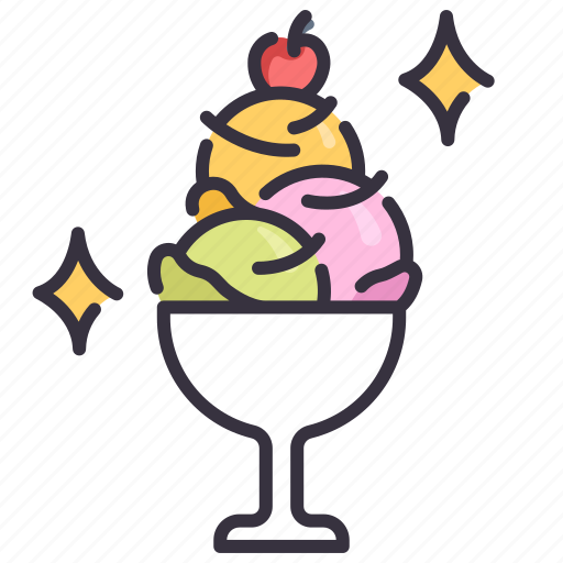 Cream, dessert, food, ice, icecream, strawberry, sweet icon - Download on Iconfinder