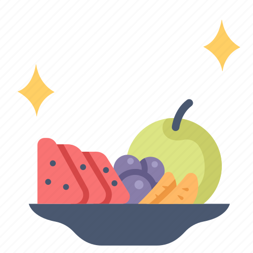 Dish, food, fresh, fruit, healthy, organic, vegetarian icon - Download on Iconfinder