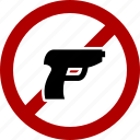 firearms, are, prohibited, restricted, banned, ban, warning, alert, alarm