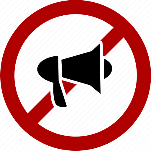 Keep, quiet, restricted, prohibited, sign icon - Download on Iconfinder